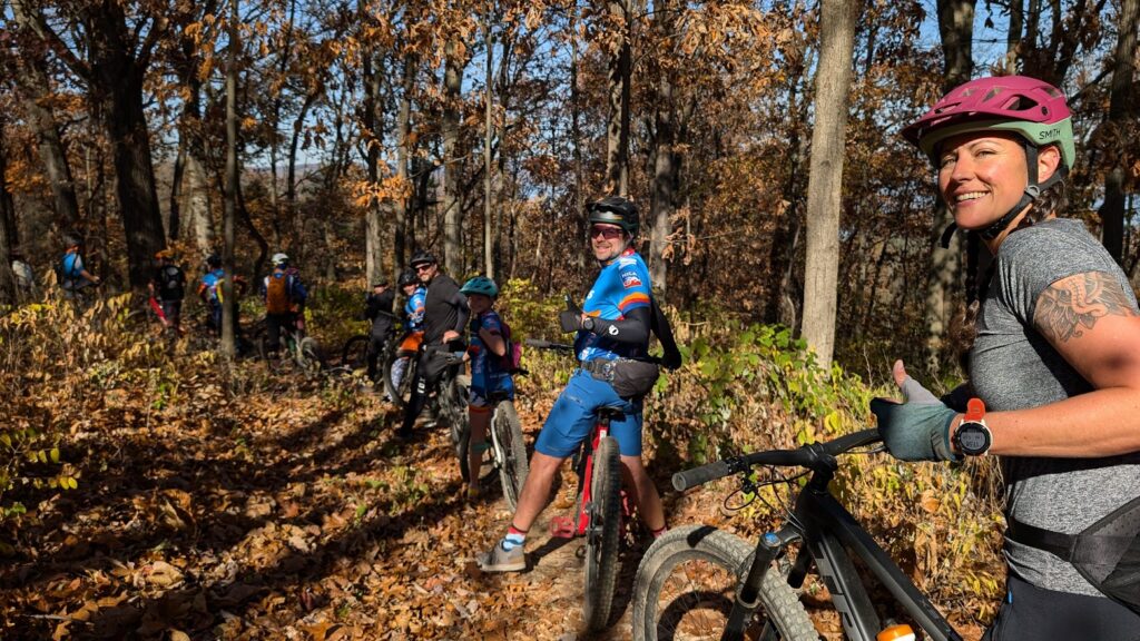 coach Aaron at the 2024 Season Closer Adventure ride at Blue Marsh